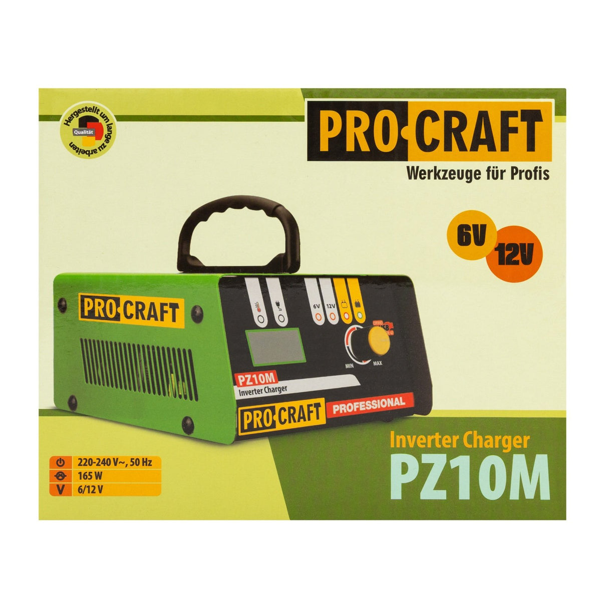 Incarcator Auto ProCraft PZ10M, pentru incarcat acumulatori auto