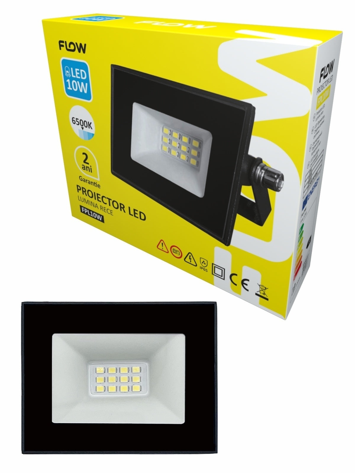 PROIECTOR LED 10W 6500K LUMINĂ RECE FLOW FPL10W