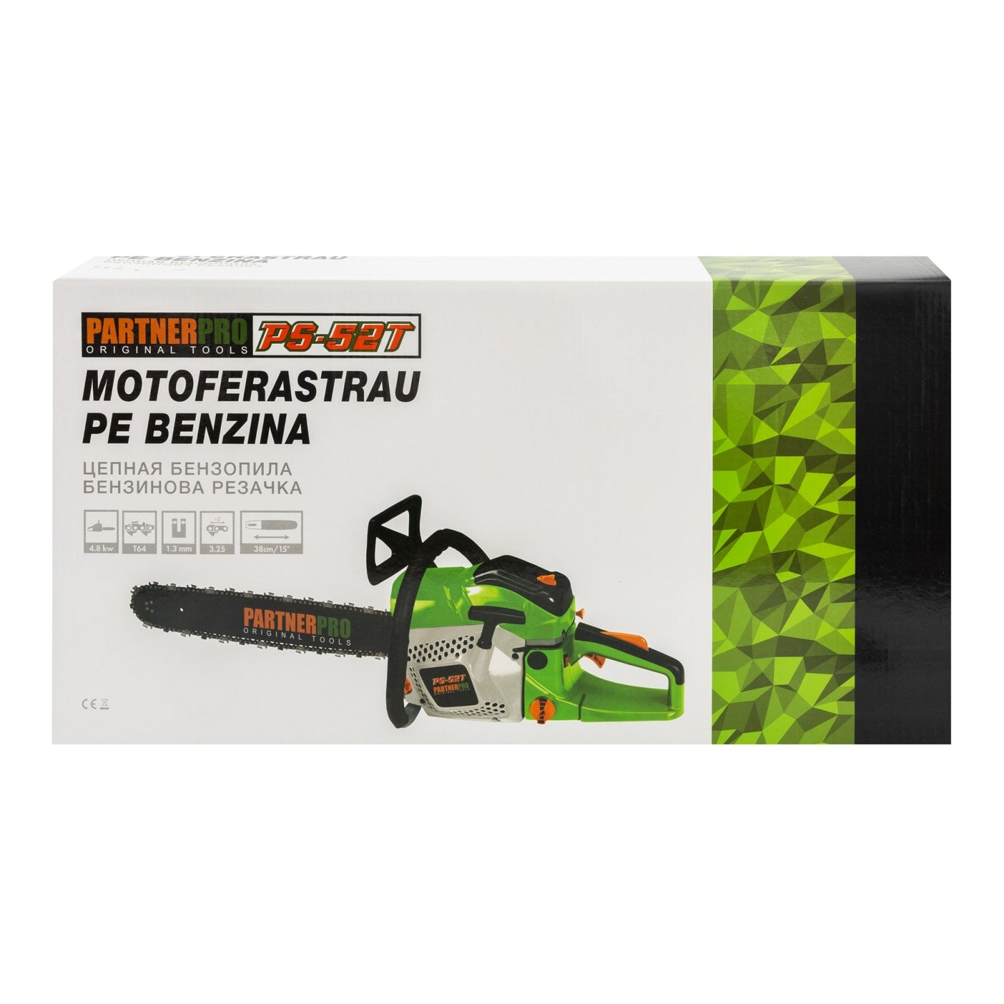Drujba benzina PartnerPro PS-52T, 52CC, 4.8kW, lama 38c