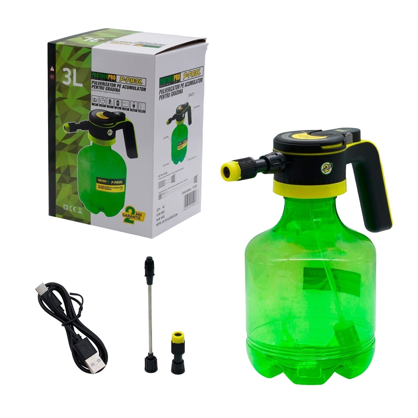 Pulverizator acumulator PartnerPro P-PA3L, 3L, 3 bar