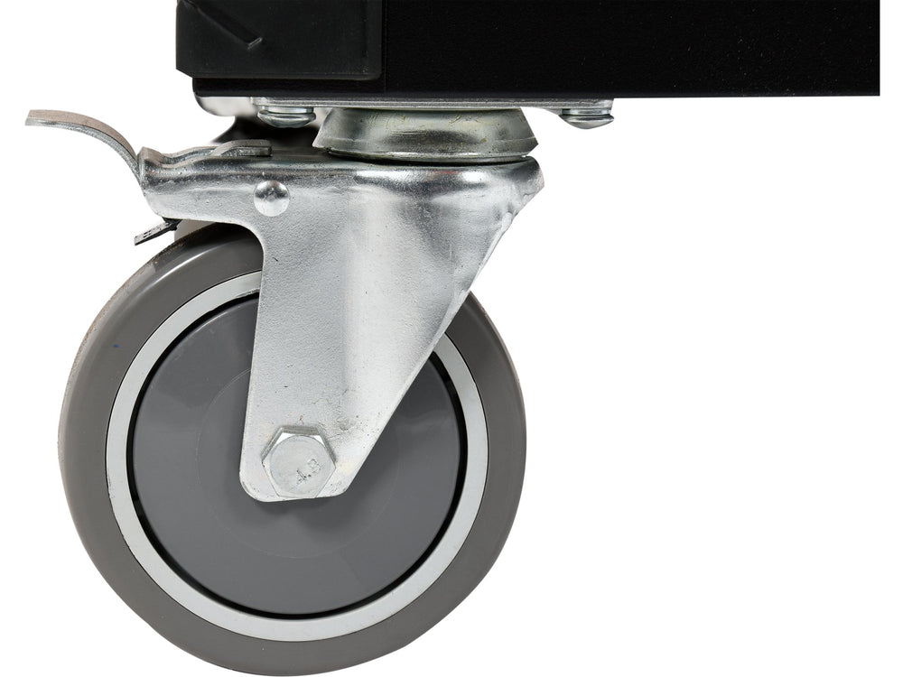 Dulap de scule STHOR cu 6 sertare, 302 piese, otel CrV, inchidere centralizata, blat antiderapant, roti cu frana