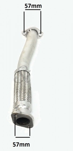 Racord flexibil esapament motor diesel 186F - vedere 3
