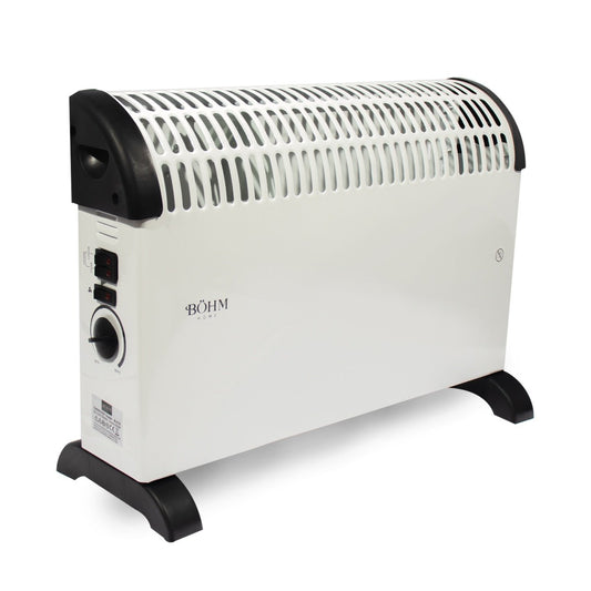 Radiator electric Bohm BL01S, 2000W, ventilator turbo, termostat reglabil, timer 24h, 20-25mp