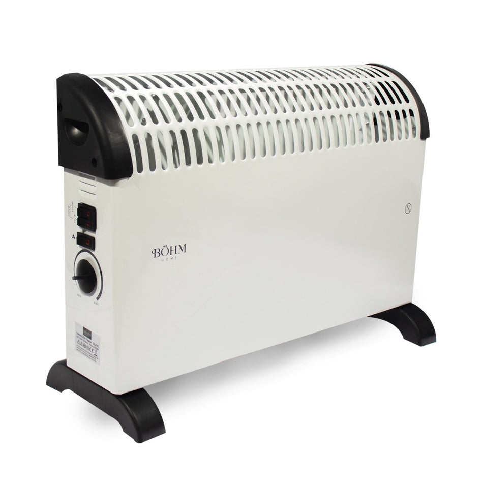 Radiator electric Bohm BL01S, 2000W, ventilator turbo, termostat reglabil, timer 24h, 20-25mp
