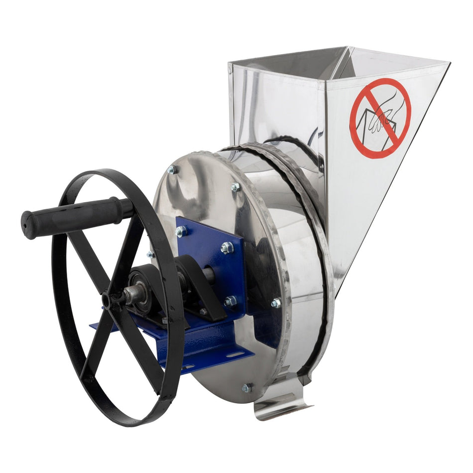 Razatoare manuala inox pentru fructe si legume, 140 kg/h, cuva 6L, optional motor