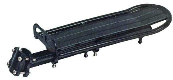 Portbagaj spate pentru tija sa, prindere in 4 suruburi, 25.4–32 mm, platforma 32 x 13 cm