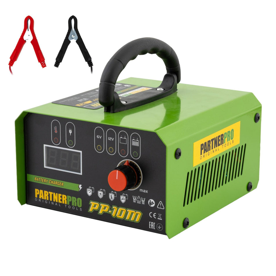 Redresor auto PARTNERPRO PP-10M, 6V/12V, Curent incarcare 10A, Putere 165W