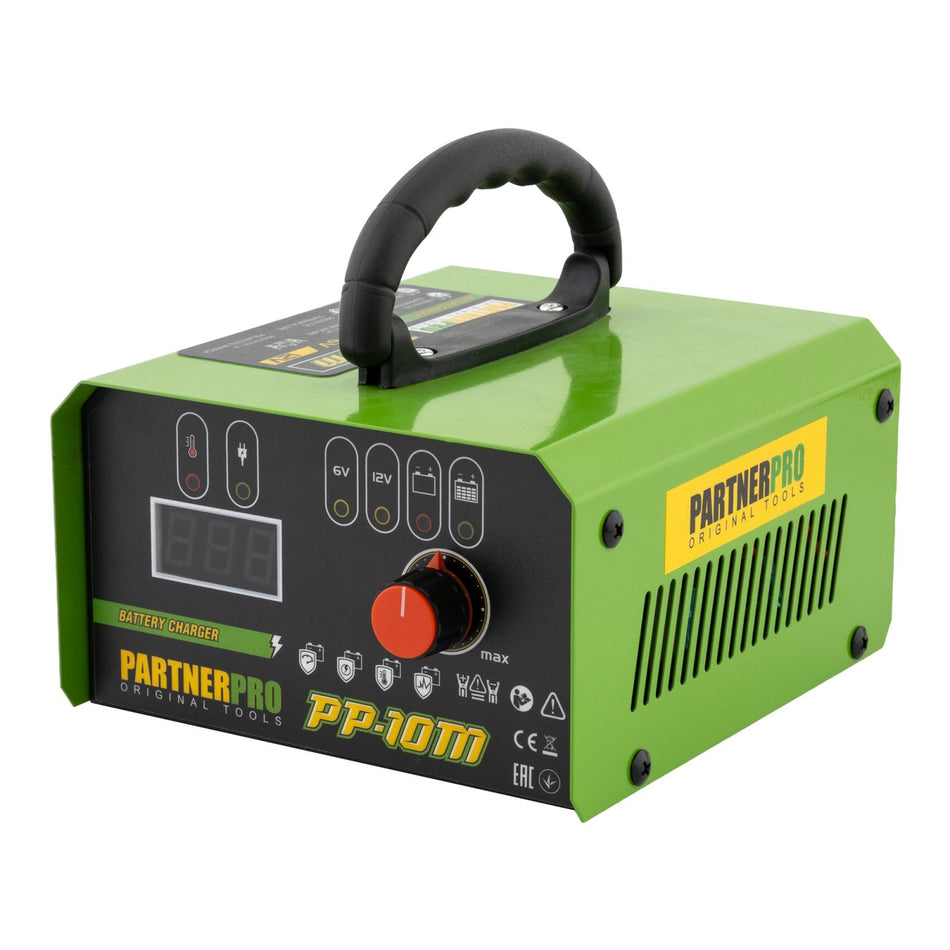 Redresor auto PARTNERPRO PP-10M, 6V/12V, Curent incarcare 10A, Putere 165W