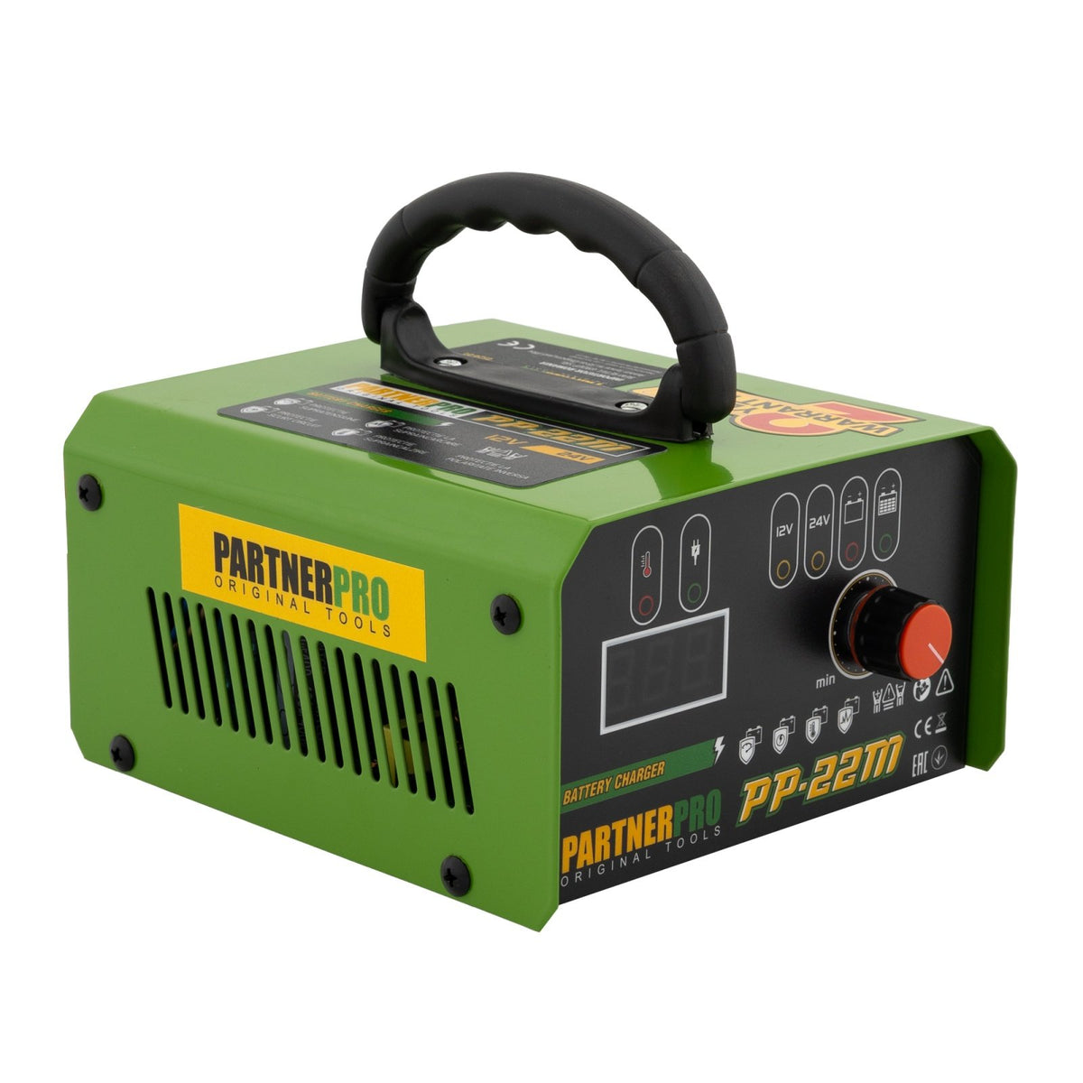 Redresor Auto PartnerPro PP-22M, 12/24V, 220V, pentru baterie auto si camion