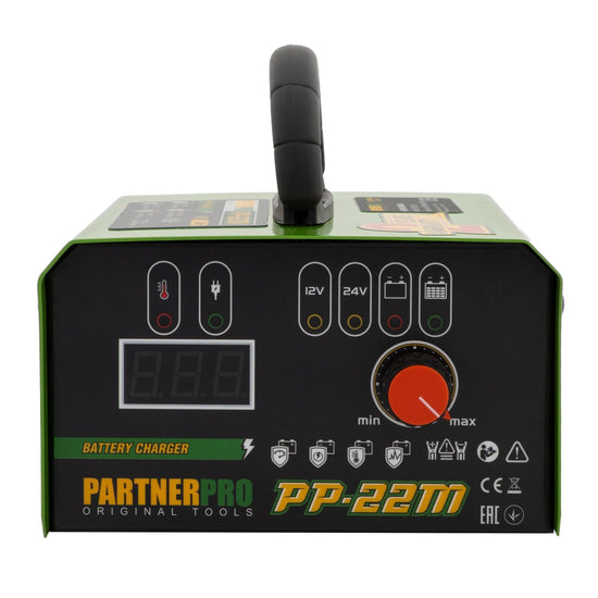 Redresor Auto PartnerPro PP-22M, 12/24V, 220V, pentru baterie auto si camion