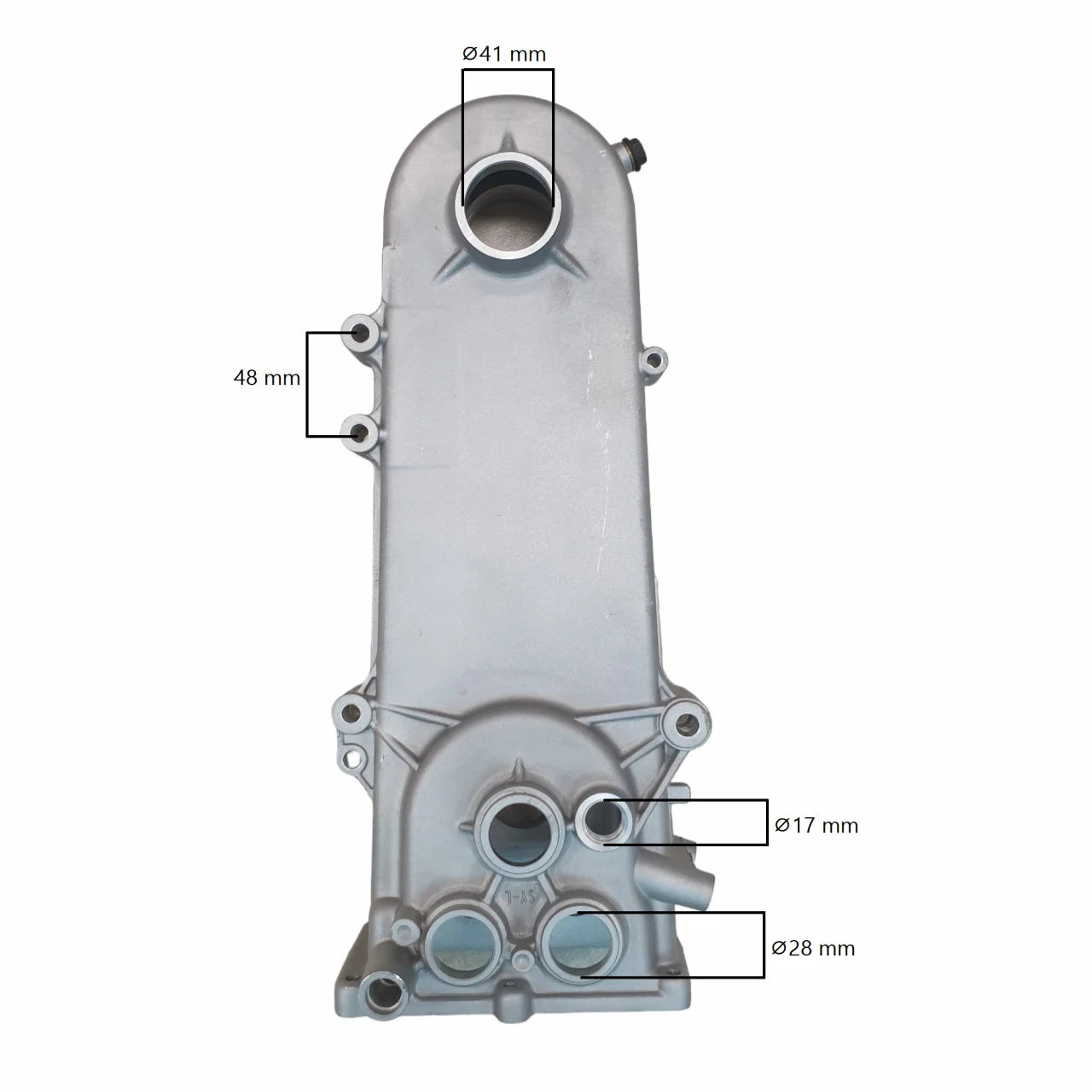 Reductor pentru Motocultor 168F din Aluminiu - 80 * 148 mm, Arbore 17 mm