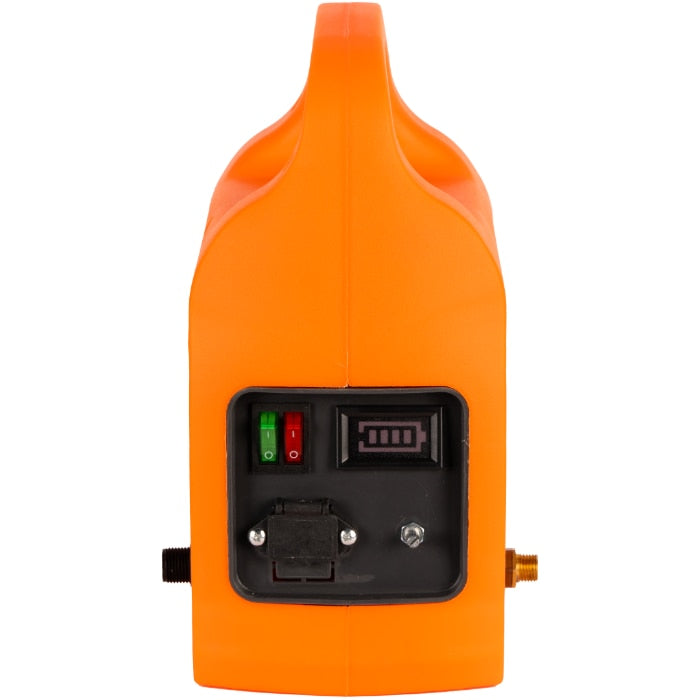 Pompa de presiune pentru stropit Evotools, 12V 12Ah, 7 bar, furtun 10 m, pistol alama