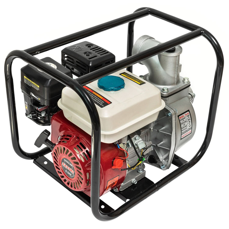 Motopompa benzina FERMAX GF-0245, 6.5CP, 2 toli, 4T, 30 mc/h, 23m refulare, autoamorsanta