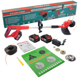 Motocoasa cu acumulator STARTPRO SBT2-21MB 20V, 2x4Ah, 8000RPM, tija telescopica, fir + disc