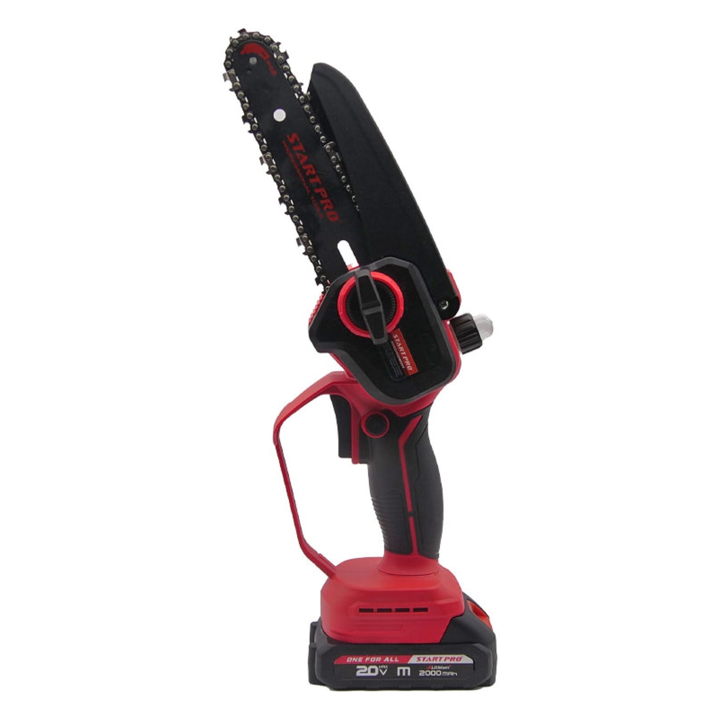 Mini ferastrau cu lant STARTPRO SBS2-21/6MBX 20V, 6 inch, 2 baterii, 2 lanturi, portabil