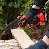 Mini ferastrau cu lant STARTPRO SBS2-21/6MBX 20V, 6 inch, 2 baterii, 2 lanturi, portabil