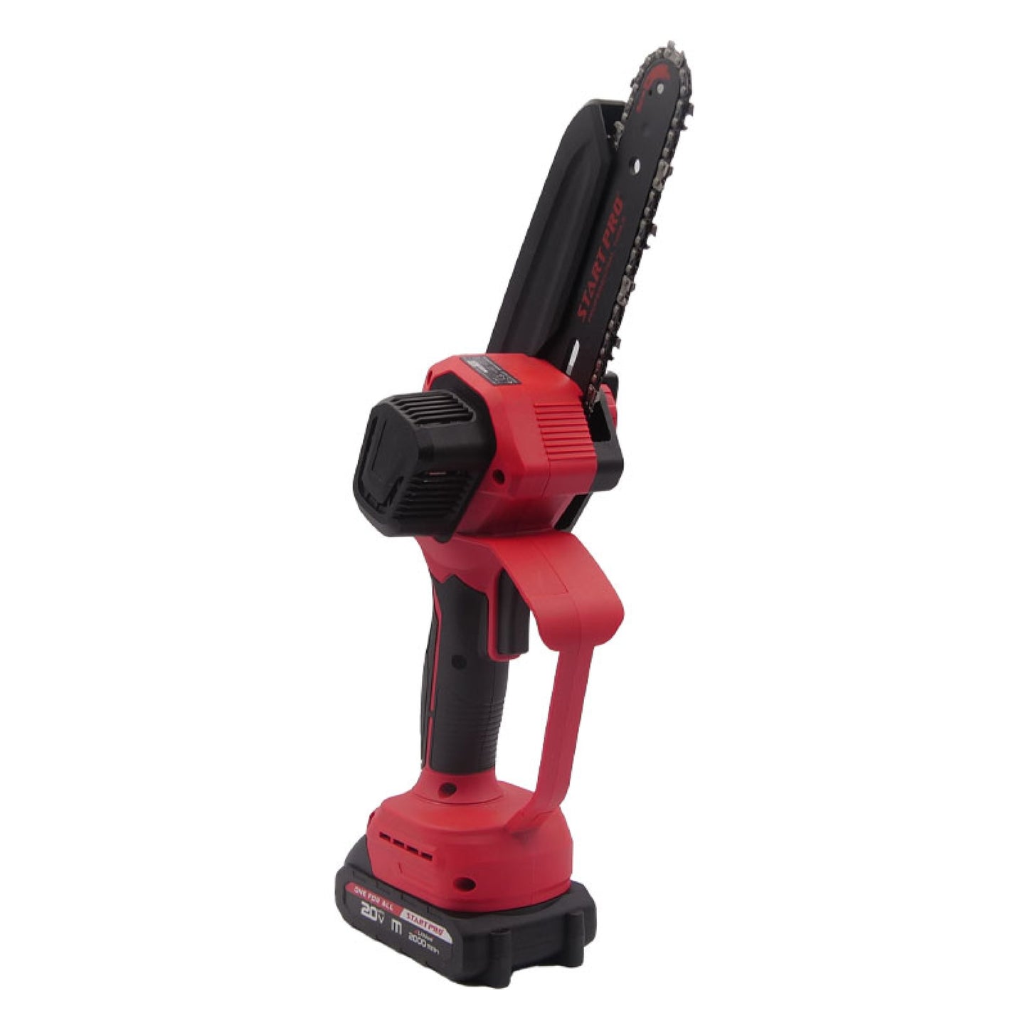 Mini ferastrau cu lant STARTPRO SBS2-21/6M 20V, 6 inch, 2 baterii 2Ah, 2 lanturi, portabil
