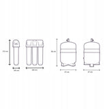 Filtru apa potabila Aquaphor OSMO PRO 100, osmoza inversa, rezervor 10 L, 190 l/zi, cartuse Pro