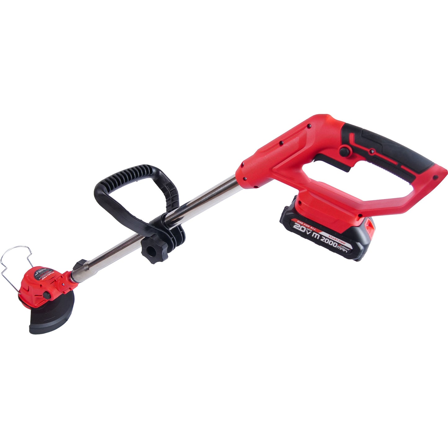 Motocoasa cu acumulator PROFESIONALA StartPro SBT2-21M, 20V, 2 acumulatori, 5000rpm, trimmer iarba 150mm, 8 accesorii