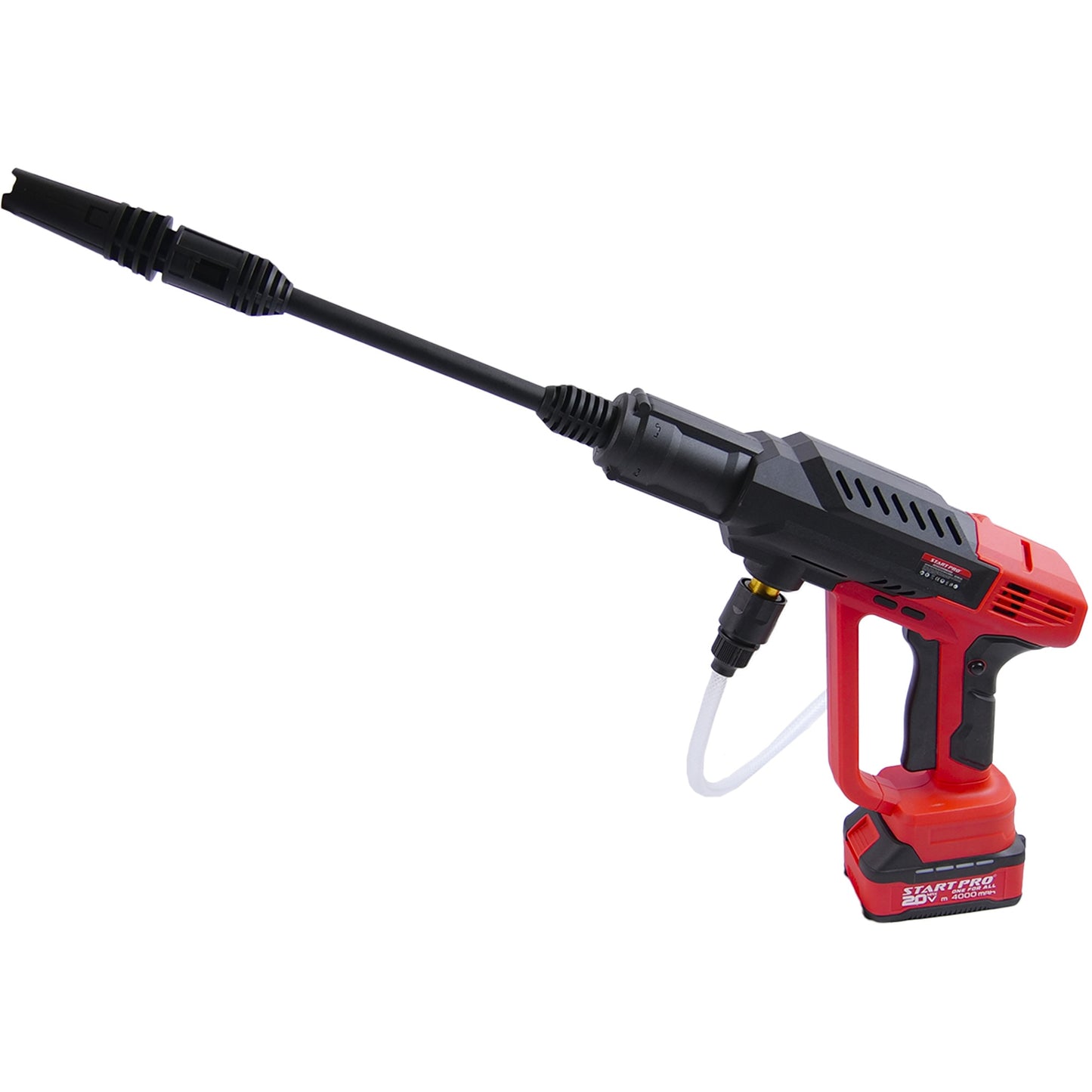 Aparat spalat presiune STARTPRO SCW2-21 20V, 27 bar, 4Ah, cu acumulator, incarcator, furtun 5m