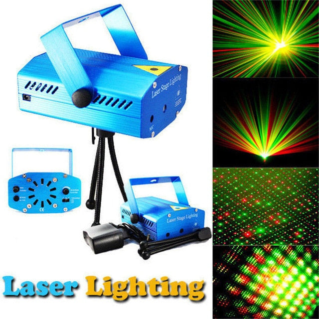 Proiector Laser Light cu lumini verzi si rosii pentru exteriorul casei