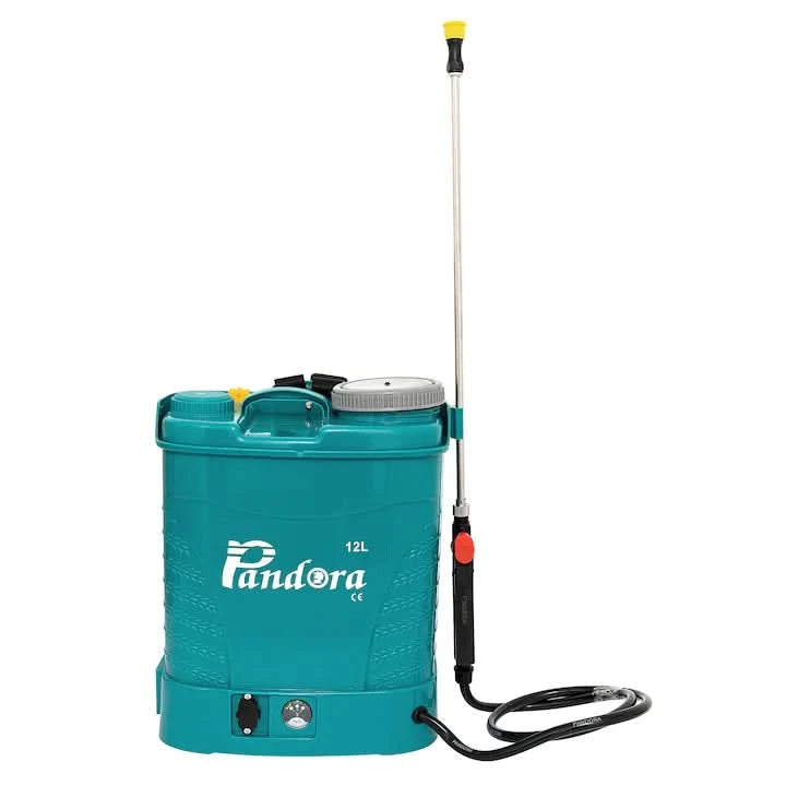 Pompa stropit Pandora 12L electrica cu acumulator 12V-8Ah si 3 duze