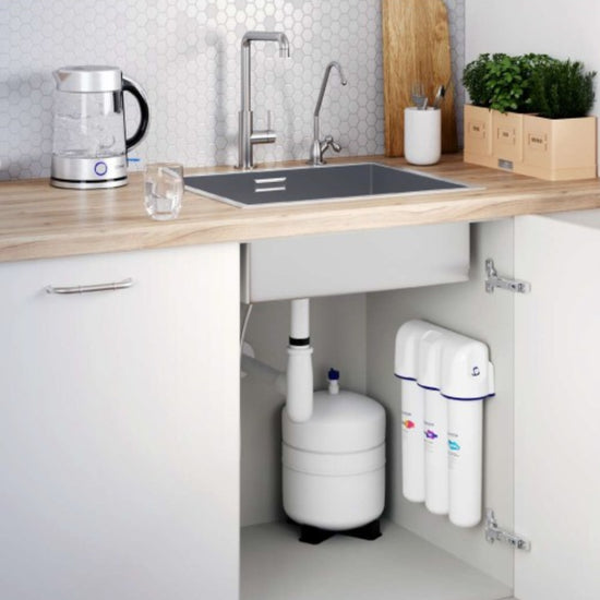 Filtru apa potabila Aquaphor OSMO PRO 100, osmoza inversa, rezervor 10 L, 190 l/zi, cartuse Pro