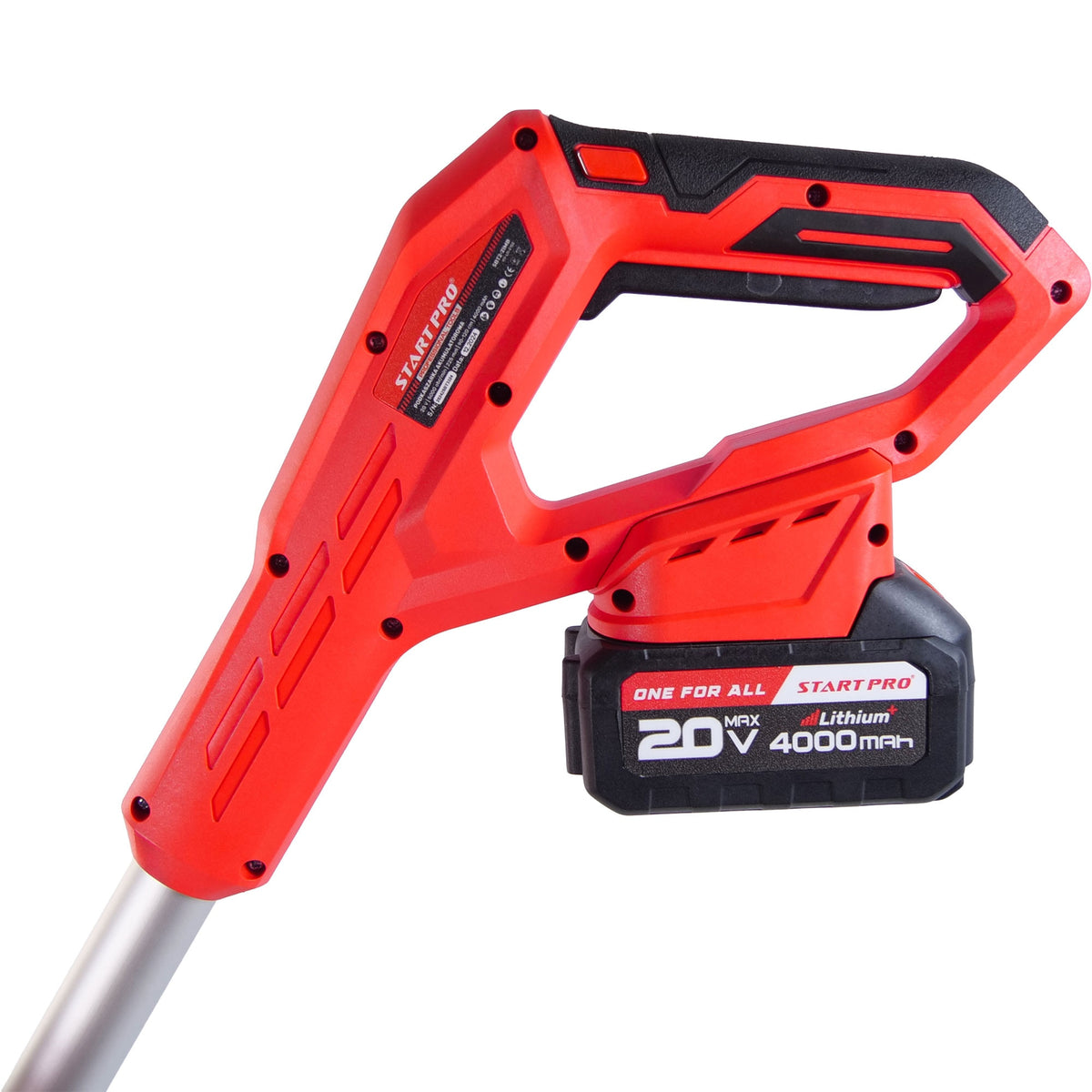 Motocoasa cu acumulator STARTPRO SBT2-21MB 20V, 2x4Ah, 8000RPM, tija telescopica, fir + disc