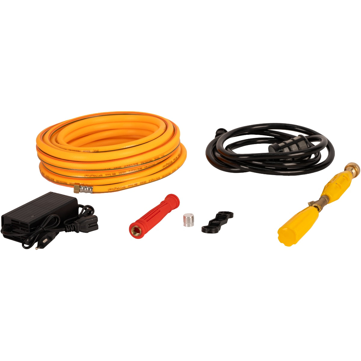 Pompa de presiune pentru stropit Evotools, 12V 12Ah, 7 bar, furtun 10 m, pistol alama