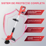 Motocoasa cu acumulator STARTPRO SBT2-21MB 20V, 2x4Ah, 8000RPM, tija telescopica, fir + disc