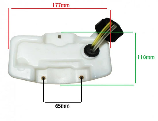 Rezervor benzina motocoasa cu 3 prinderi