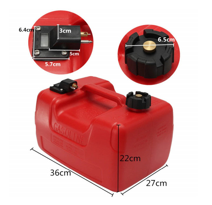 Rezervor benzina motor barca Yamaha (cu furtun inclus) 12L