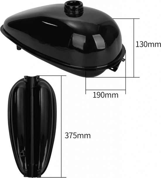 Rezervor kit motor bicicleta cu suporturi de prindere