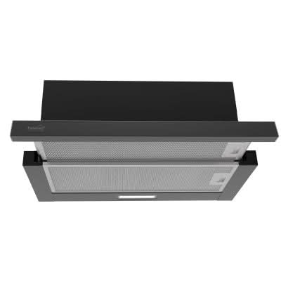 Hota de bucatarie TWISTER KPE 6044B, 60 cm, neagra – Putere mare de absorbtie si design elegant