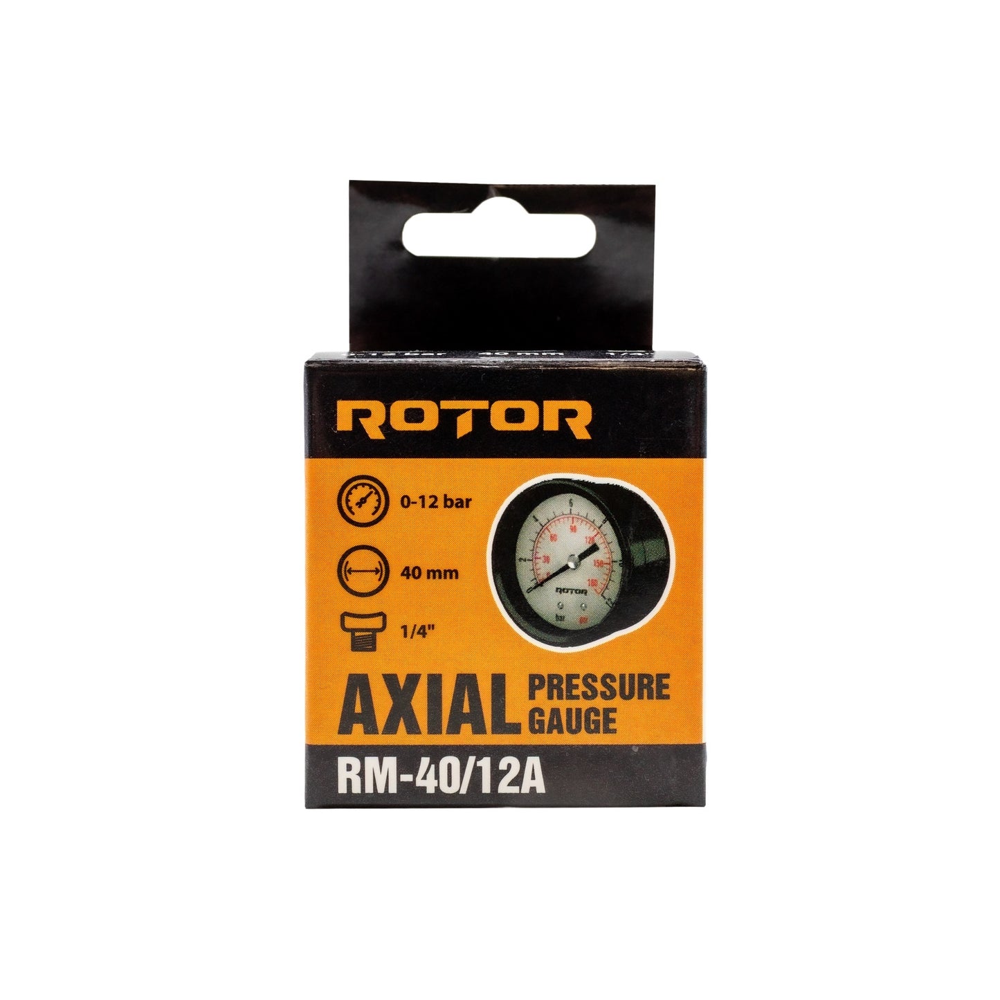 Manometru axial apa ROTOR RM-40/12A, 40 mm, 1/4