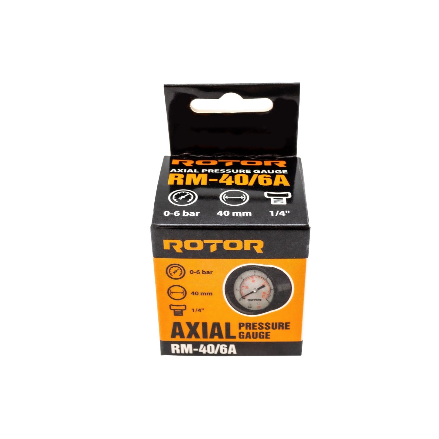 Manometru axial apa ROTOR RM-40/6A, 40 mm, 1/4