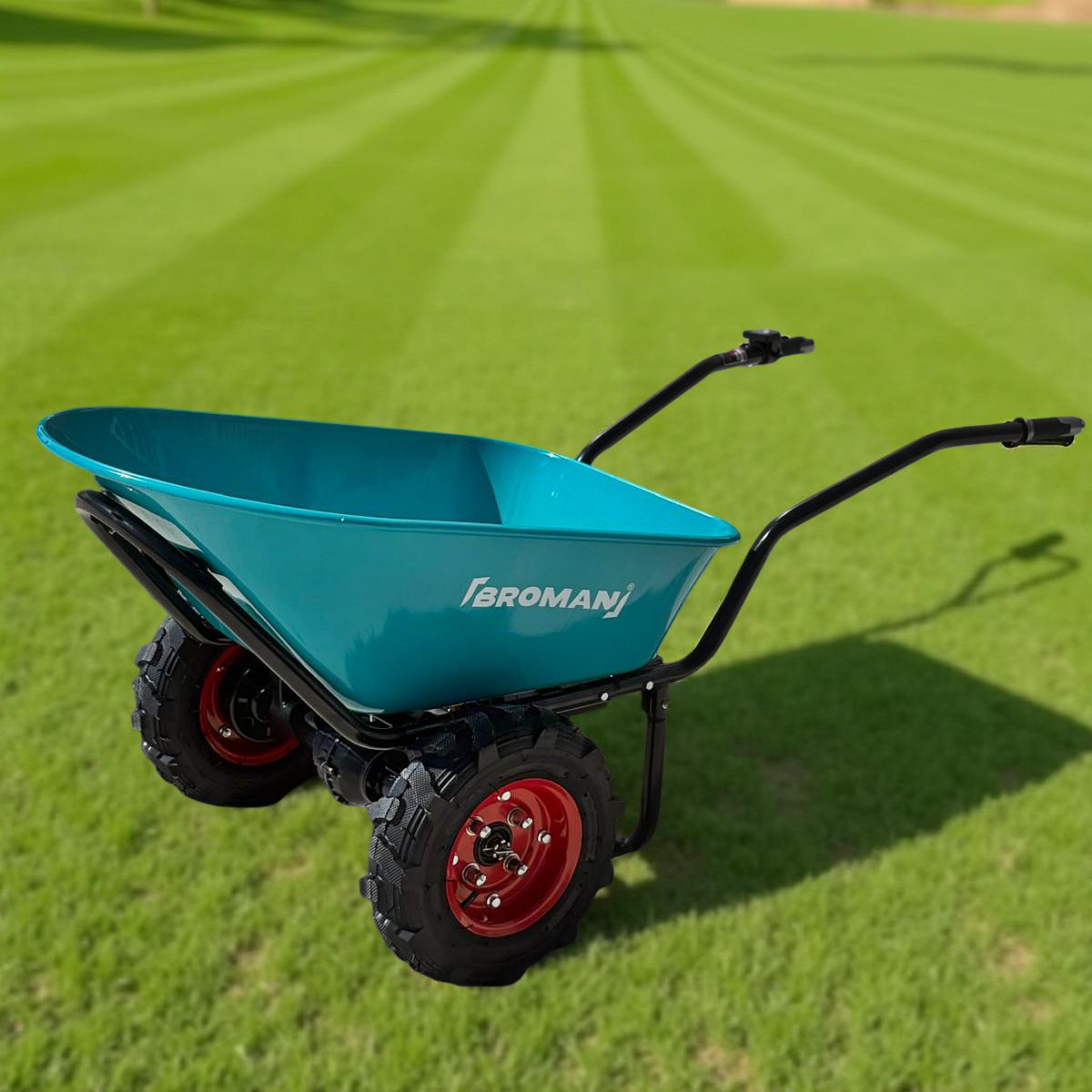 Roaba electrica Broman DUO 24V, 500W, 12Ah, capacitate 250 kg