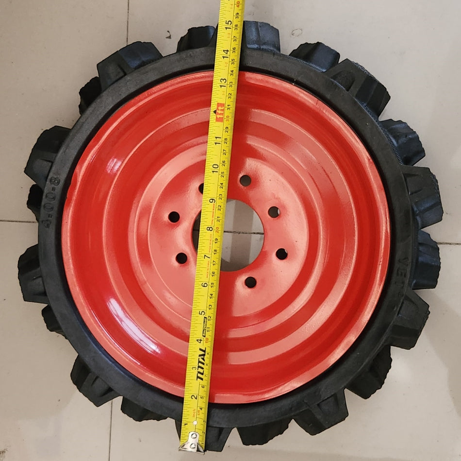 Roata completa echivalent 4.00 x 8 (CAUCIUC PLIN)