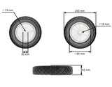 Roata masina tuns gazon 203mm x 45mm