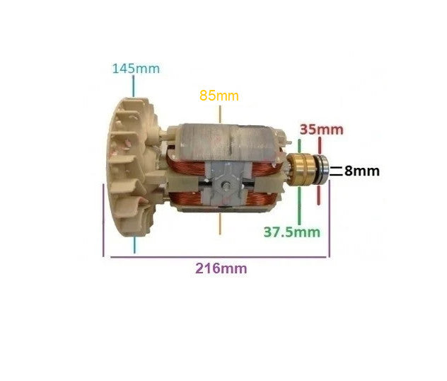 Rotor generator 2 - 5 kw (Gx 160, 168F etc) Cupru (Monofazic)