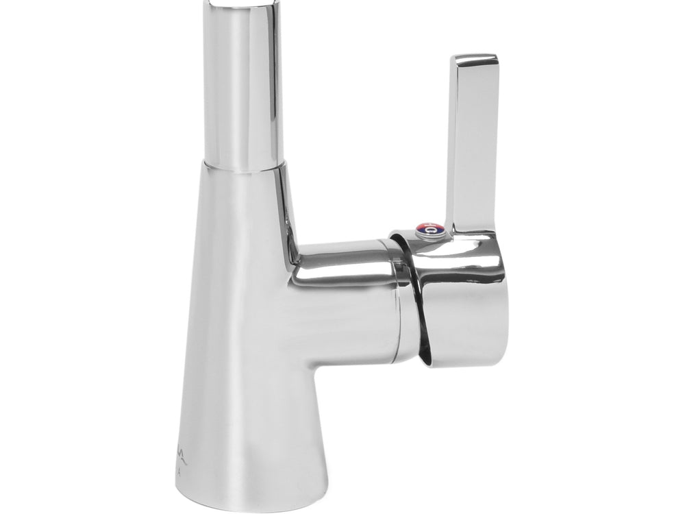 Baterie bucatarie teava flexibila negru Fala 75705 - CORUNDox cap ceramic