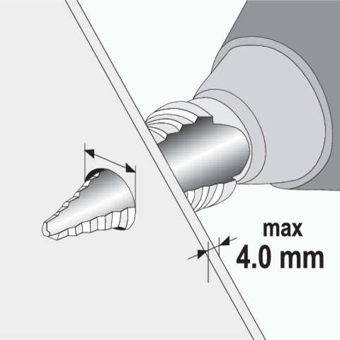 Burghiu in trepte 4-22mm Yato YT-44741 — vedere 4