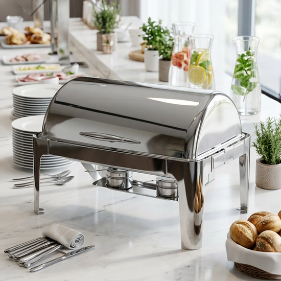 Chafing dish Yato YG-04140 rolltop 180 grade 9L - imagine produs 6