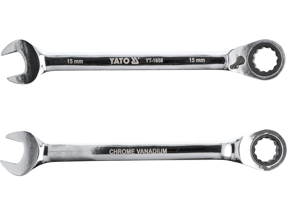 Cheie combinata cu clichet 15mm Yato YT-1658