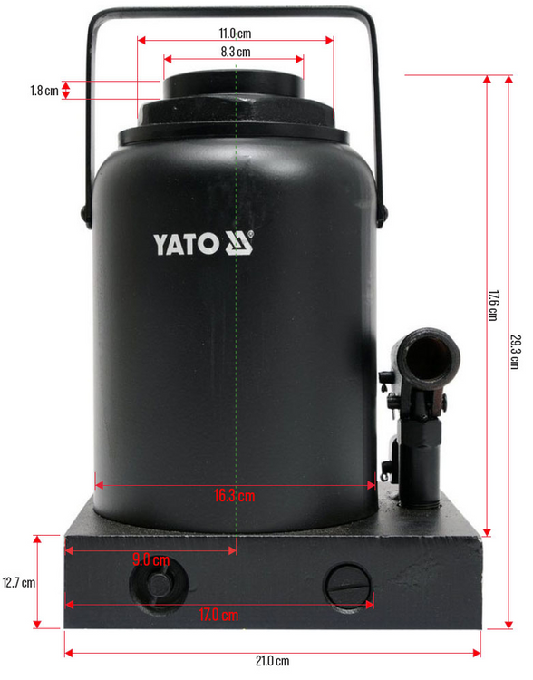 Cric hidraulic Yato YT-17009 - imagine oficiala 3