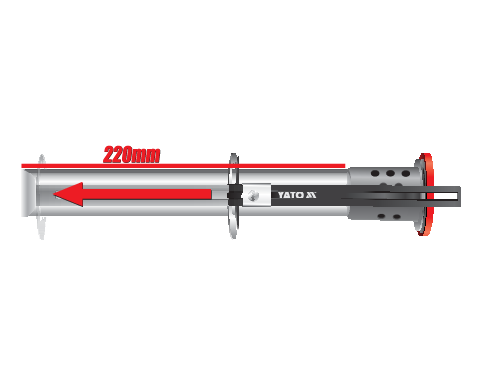 Cutit termic polistiren Yato YT-82190, 220W, 220mm - imagine oficiala 2