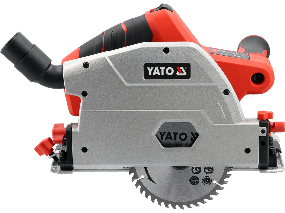 Fierastrau Circular 18V Brushless 1x4Ah cu Ghidaj Yato YT-821701