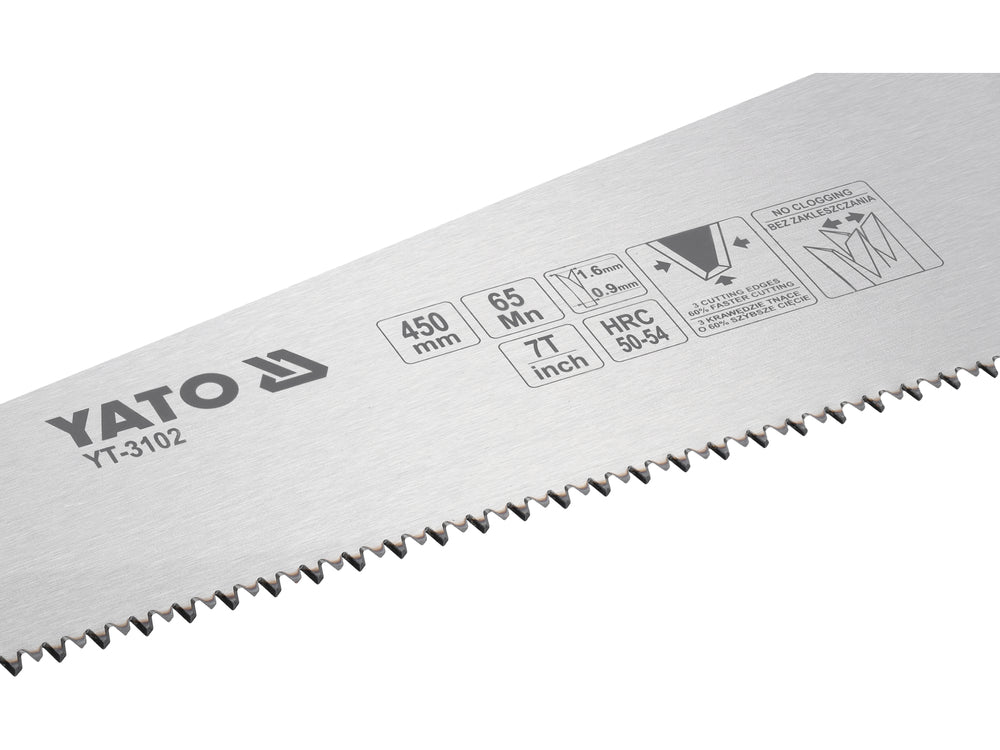 Fierastrau manual pentru lemn YATO YT-3102, 450 mm, 7 TPI - imagine produs 3