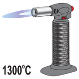 Arzator gaz reincarcabil Yato YT-36700 1300°C rezervor 30 ml - imagine produs 2