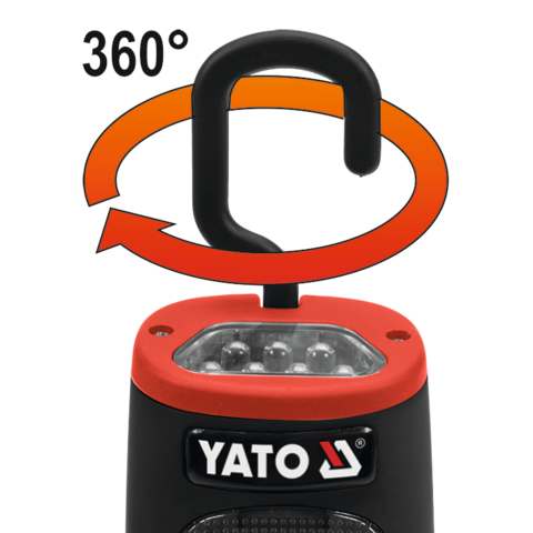Lampa LED acumulator 140LM 30+7 LED Yato YT-08507 vedere 8